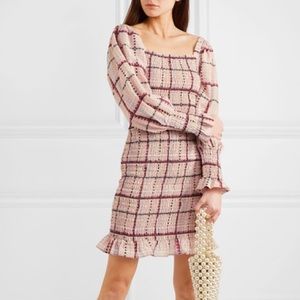 GANNI / intermix checked / plaid mini dress